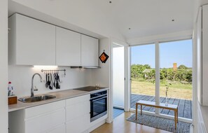 Kühlschrank, Mikrowelle, Herdplatte, Geschirrspüler