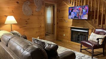 TV connectée, cheminée