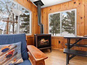 Smart TV, fireplace, DVD player, music library - Cozy cottage with a vintage vibe on a beautiful lake.   (Crosslake)