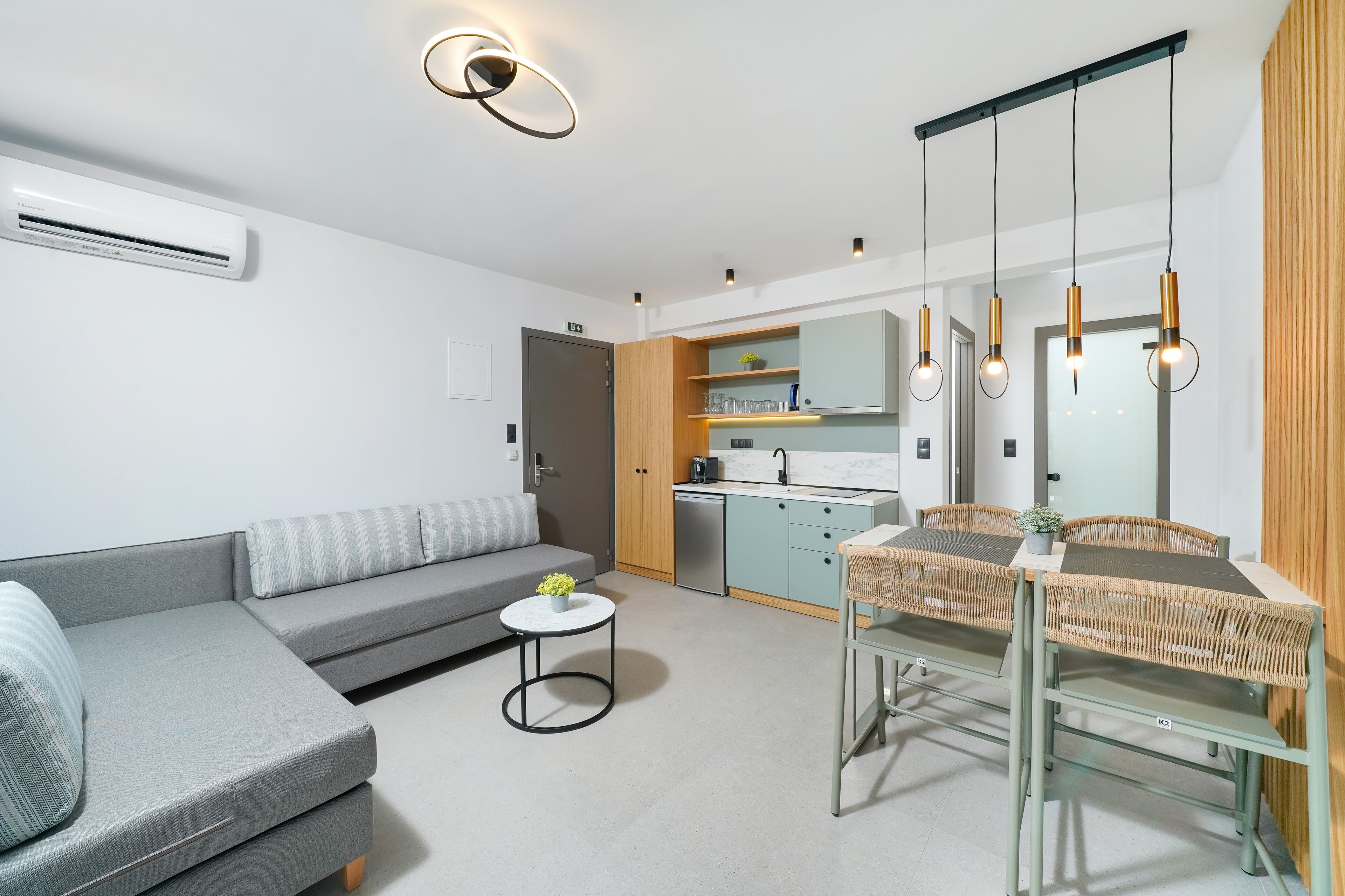 Executive-íbúð - 1 svefnherbergi | Ofnæmisprófaður sængurfatnaður, rúm með memory foam dýnum