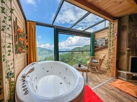 Papatya Suite Bungalov | 1 yatak odası, Mısır pamuklu çarşaf takım�ı, kaliteli yatak takımı 