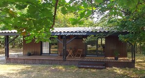 Terrace/patio - Chalet à Proximité de L'océan Avec Piscine Insolite (Queyrac)