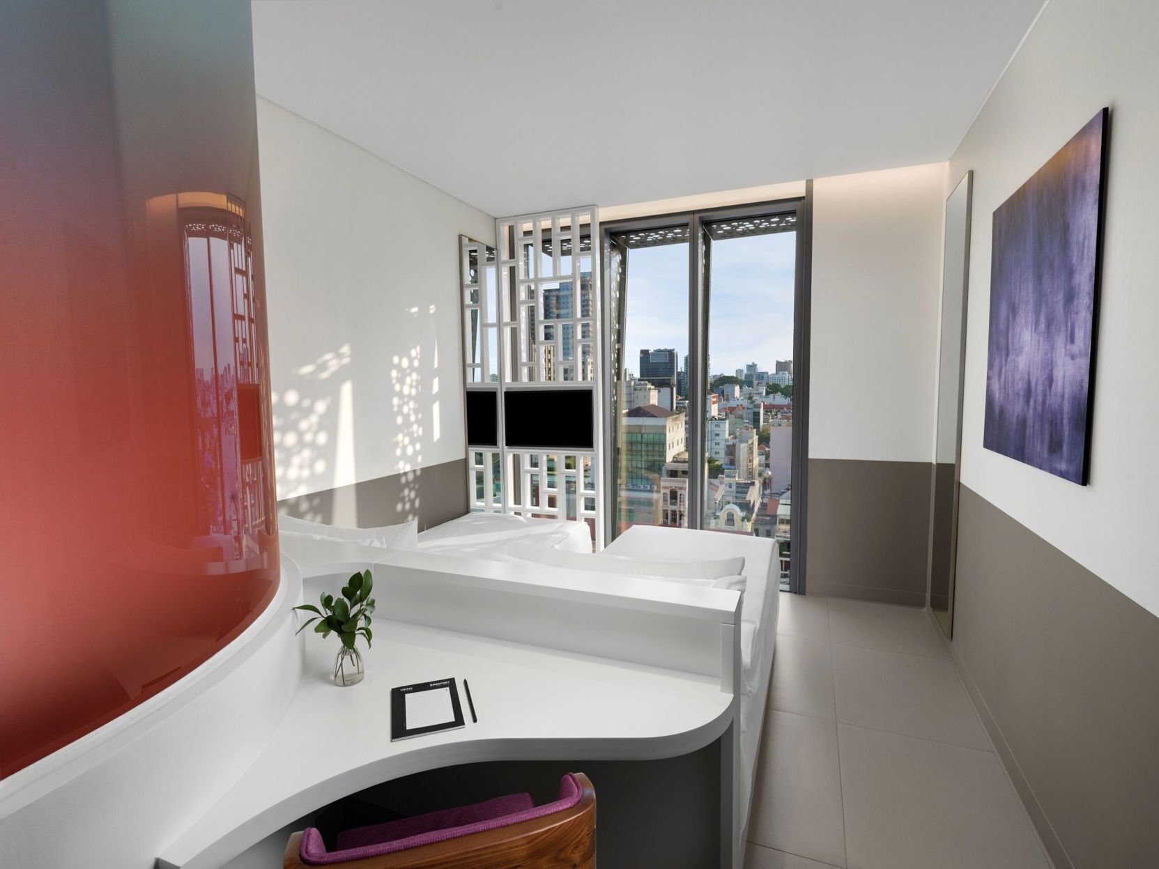 Luxe beddengoed, Select Comfort-bedden, een minibar