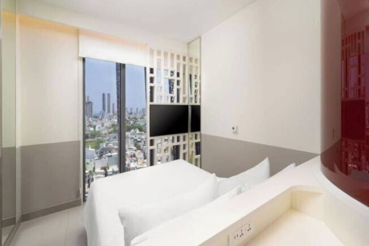 Literie de qualité, lit avec matelas Select Comfort, minibar