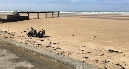 Appartement sur Jardin à 500m de la Plage d Omaha Beach