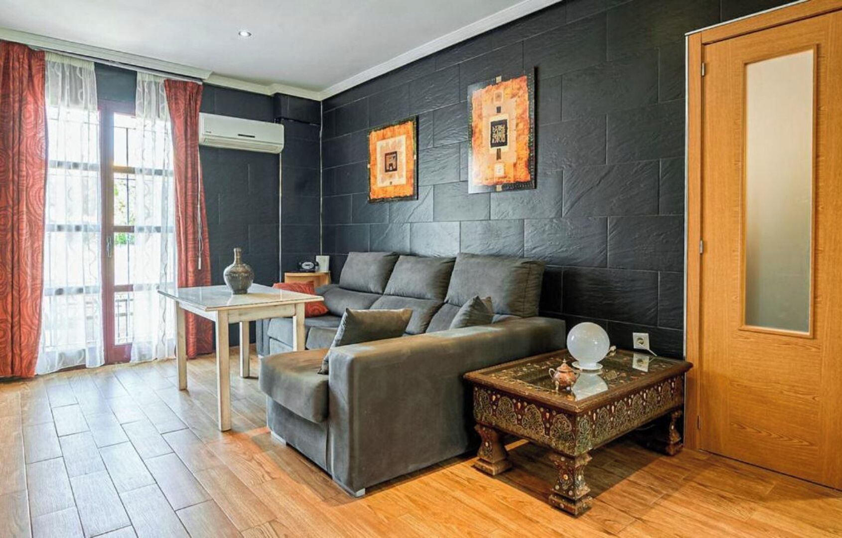 Smart TV, DVD player, books, music library