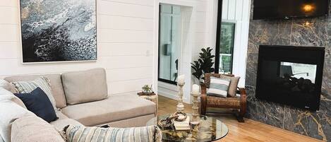 Televisión, chimenea, videojuegos y libros