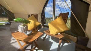 Cabin, 1 Queen Bed | Balcony - Huge African Safari Tent 2 - Dog Friendly (Gaerwen)