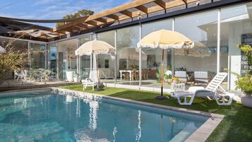 A heated pool