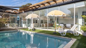 A heated pool