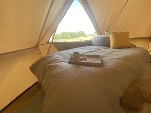 Cabin, Multiple Beds | 1 bedroom, free WiFi, bed sheets - Huge African Safari Tent 4- Hot Tub - Dog Friendly (Gaerwen)