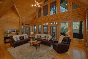 Smart TV, fireplace, video games, foosball