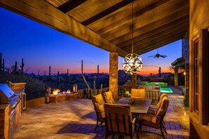 Outdoor dining - Desert Mountain Exclusive High End Home (Scottsdale)