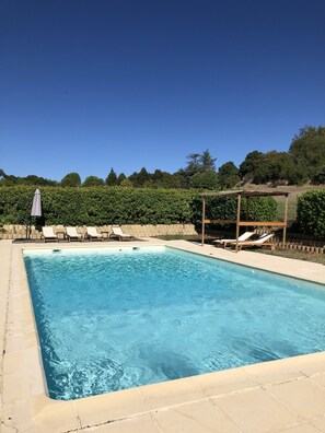 Outdoor pool - Gite in old mill with private swimming pool (FORCALQUIER)