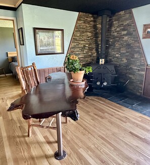 Dining - Private, relaxing, large fenced yard (Big Arm)