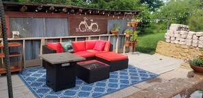 Terrace/patio - Completely remodeled lower unit in historic 1880's house. (Ishpeming)