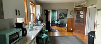 Completely remodeled lower unit in historic 1880's house.