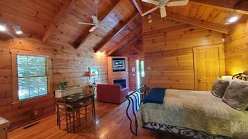 Chimenea y reproductor de DVD