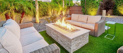 Perfect for daytime & nighttime. Nap under the umbrella shade or view the sunset