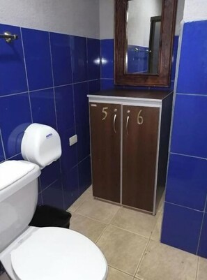 Douche, serviettes fournies