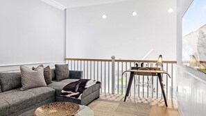 House, Multiple Beds (Pristine on Bishops Pond) | Living room | TV, fireplace - Pristine on Bishops Pond (Southampton)