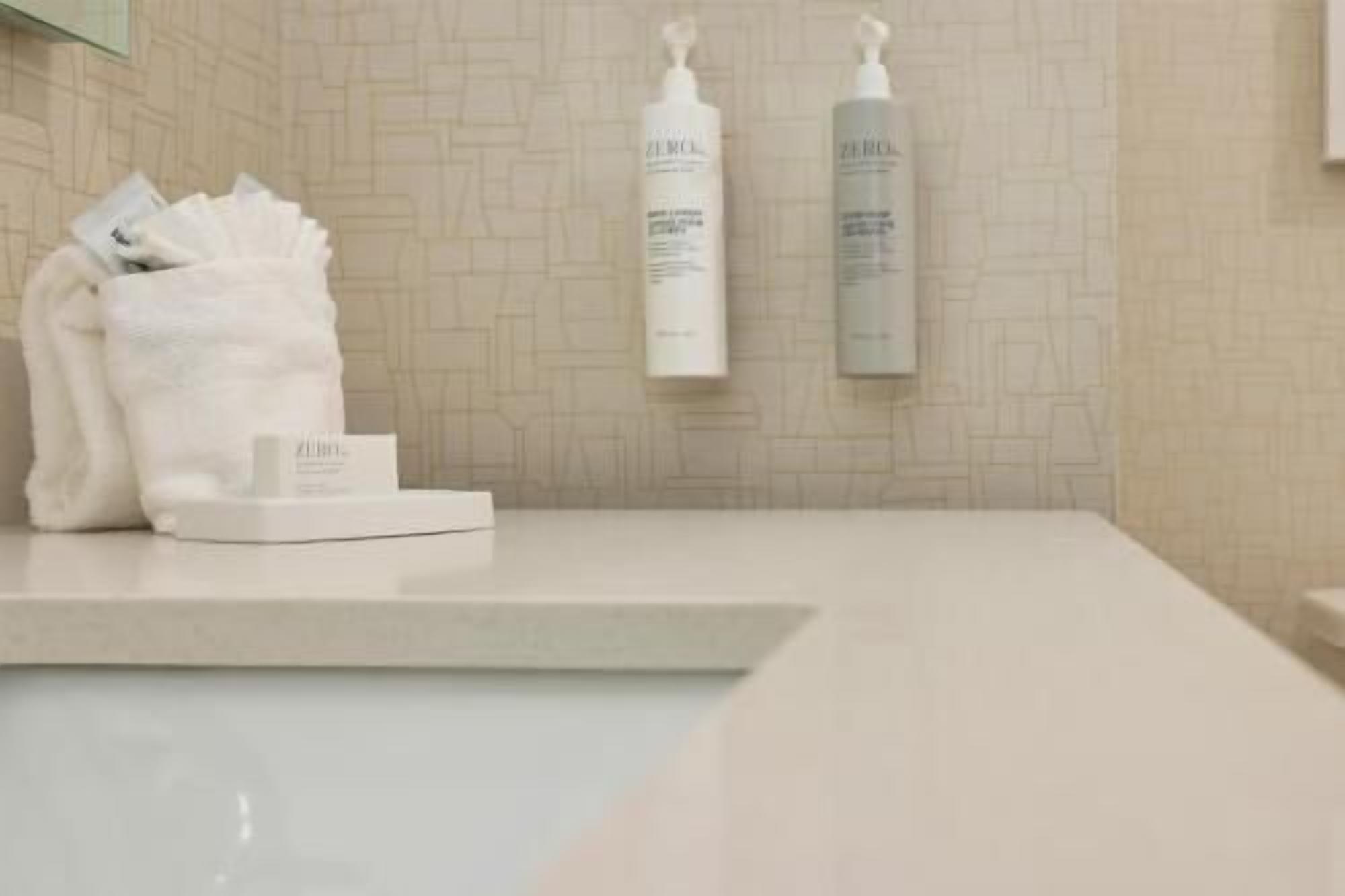 Free toiletries, hair dryer, towels