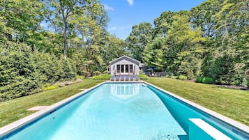 House, Multiple Beds (Escape on Big Fresh Pond) | Pool | Outdoor pool, a heated pool