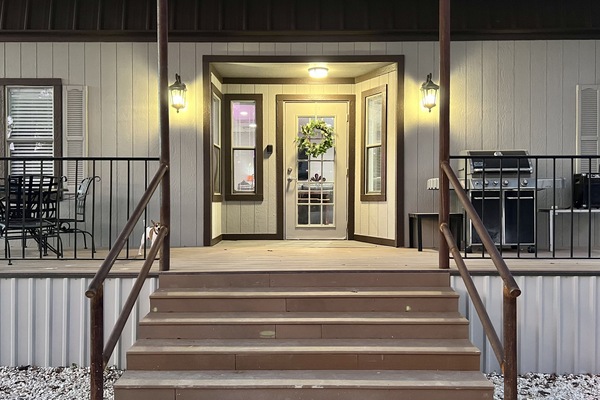 Long Front Porch with Sitting Area