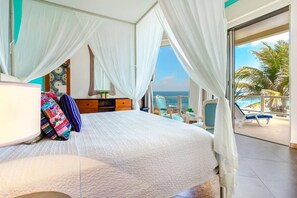 4 bedrooms, desk, laptop workspace, iron/ironing board - Spectacular Oceanfront Villa, Your Mexican Dream! (Akumal)