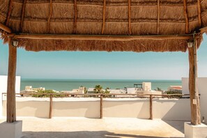 Balcony - Two Condos Same Floor Steps to Beach 4br! A/c!! Sleeps 12!! (Progreso)