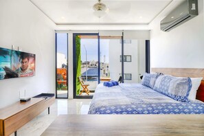 1 habitación y espacio para trabajar con laptop 