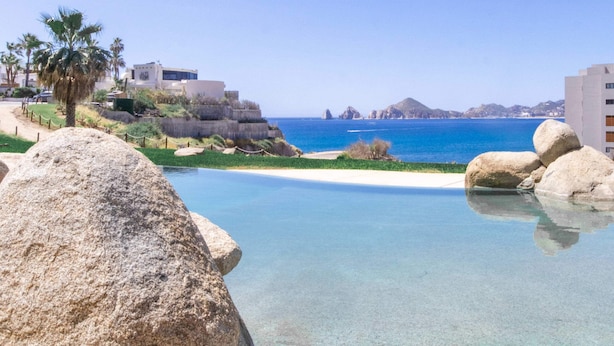 Outdoor pool - Pool & Ocean Views. Ground Floor Unit. 2BR Sleeps 6 ! (Cabo San Lucas)