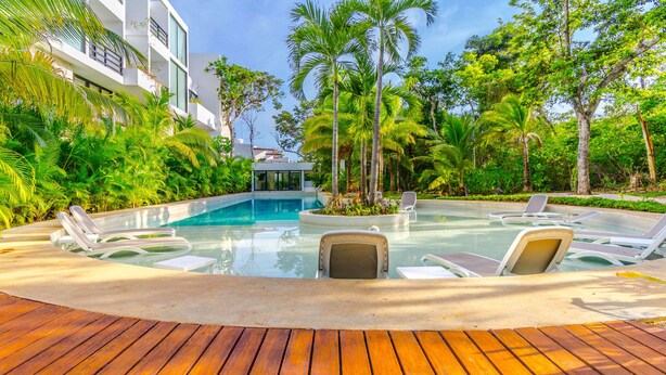 Pool - 2 BR lux Condo in Akumal (Akumal)