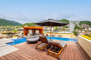 Pool - 2 Rooftop Pools! Centre of the Romantic Zone! Huge 1 Bedroom! (Puerto Vallarta)