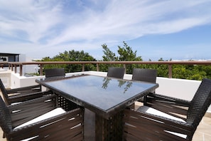 Outdoor dining - Amazing 2br! Private Jacuzzi!! Breathtaking Views!! (Akumal)