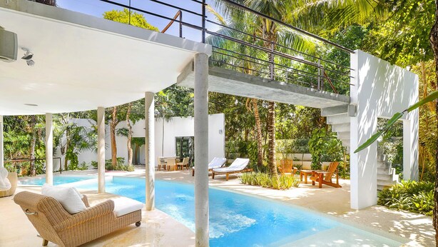 Unclassified image, 1 of 48, button - Luxe 4BR Architect Villa! Exclusive Lagoon Access! Private Pool!! (Akumal)
