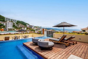 Outdoor pool - Casita Mariposa! Pavilion Residences Studio 1 Bath 2 Rooftop Pools! (Puerto Vallarta)