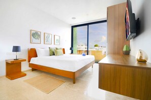 3 bedrooms, laptop workspace, iron/ironing board, bed sheets - 3BR Penthouse Private Pool Rooftop Sleeps 8 (Playa del Carmen)