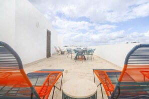 Outdoor dining - Anav- A-41 Beautiful 2 Bedroom Penthouse Condo With Spacious Private Rooftop Terrace (Akumal)