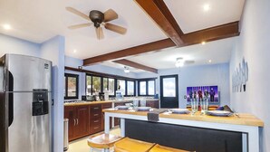 Private kitchen - 2 BR Beachfront Unique Mexican Style Condo With Ocean Views ! (Playa del Carmen)