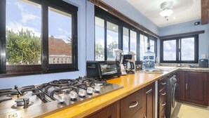 Private kitchen - 2 BR Beachfront Unique Mexican Style Condo With Ocean Views ! (Playa del Carmen)