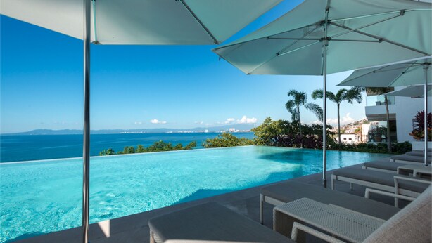 Outdoor pool - Stunning Views! Amazing Sub Penthouse 5 Bedroom 4.5 Bathroom at Indah By Sayan! Shiva Apartment PVR (Puerto Vallarta)