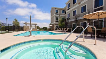 A heated pool