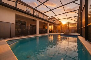 A heated pool