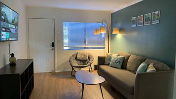 Smart TV, DVD player, books
