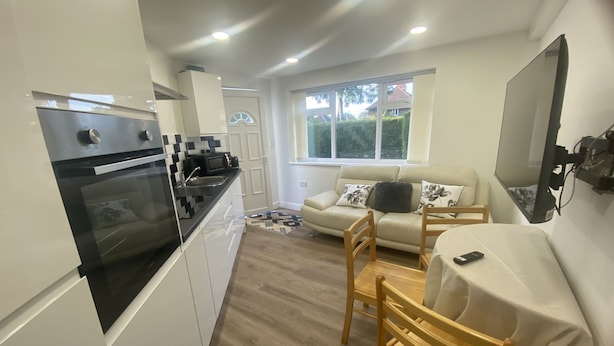 City Apartment, Ensuite, Garden View (Luxury) | Lounge - Thepropertyfocus - Modern City Apartment (Leeds)
