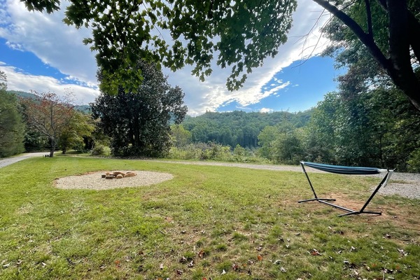 Relax in the hammock and take in the fresh mountain air!
