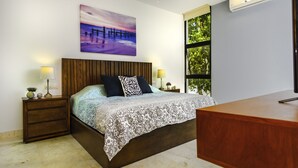 1 bedroom, laptop workspace, iron/ironing board, bed sheets - Anah-c204 Amazing Suite Located in Anah Akumal, Riviera Maya!!!! (Akumal)
