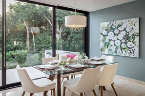 Dining - Deluxe 2BR Condo! Private Pool & Rooftop!! (Akumal)