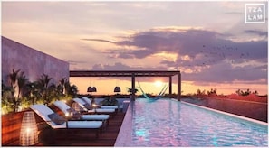 Alberca al aire libre 